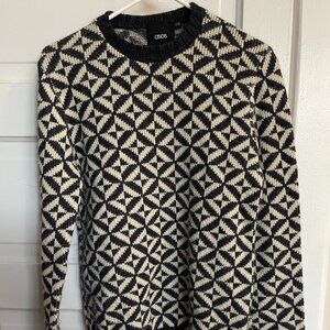 Geometric Abstract Sweater - ASOS XXS